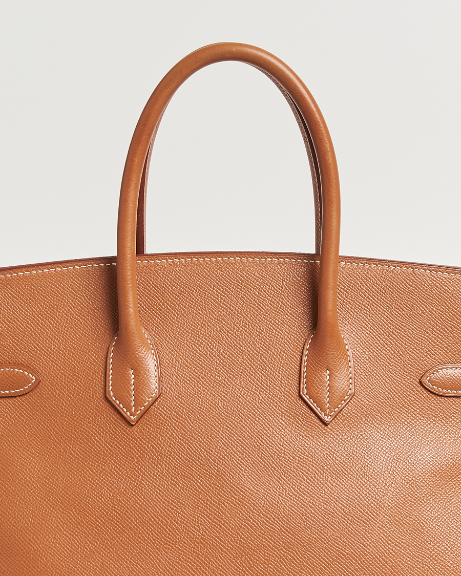Herre | Hermès Pre-Owned Birkin 35 Handbag Courchevel Gold | Hermès Pre-Owned | Birkin 35 Handbag Courchevel Gold