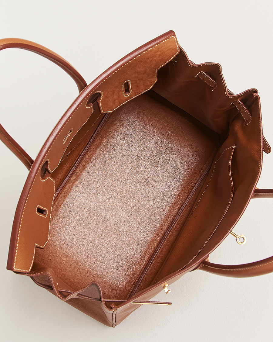 Herre | Hermès Pre-Owned Birkin 35 Handbag Courchevel Gold | Hermès Pre-Owned | Birkin 35 Handbag Courchevel Gold