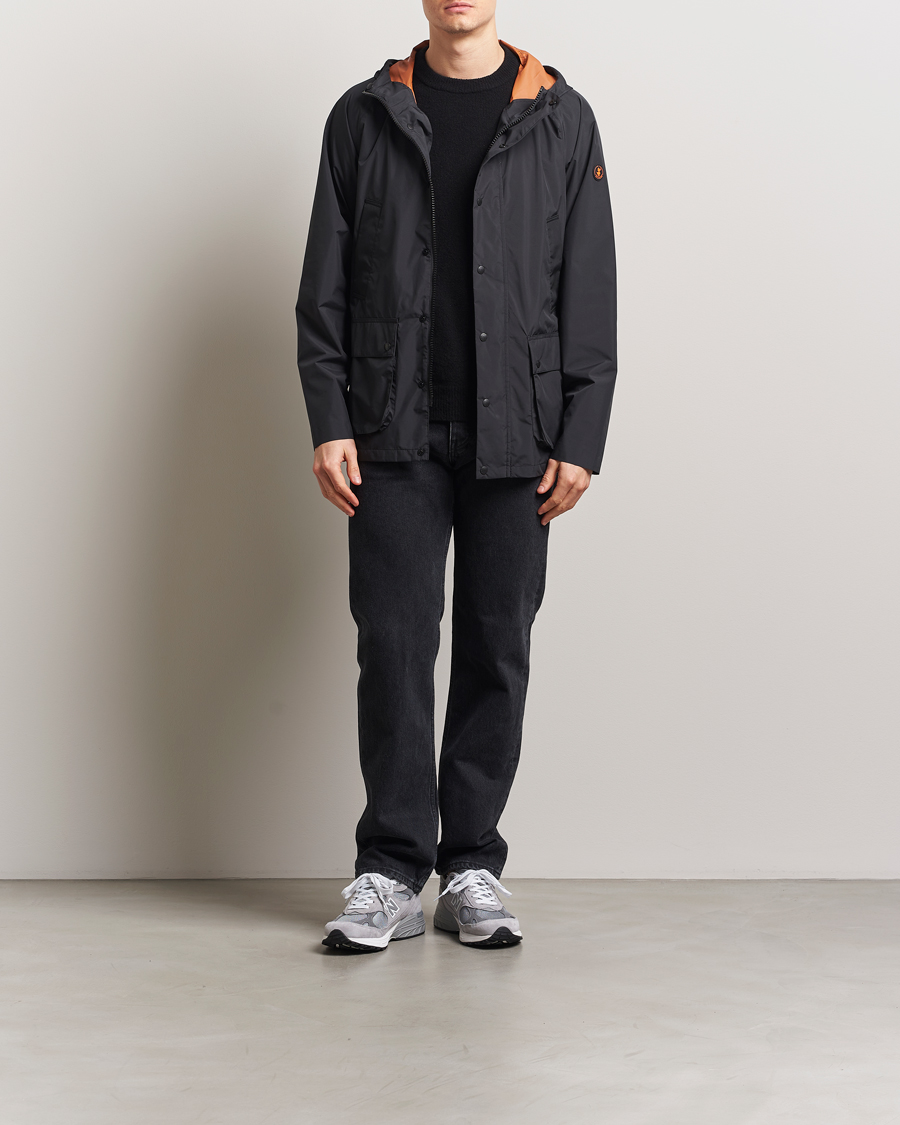 Herre | Jakker | Save The Duck | Ghibli Wind/Water Resistant Hooded Jacket Black