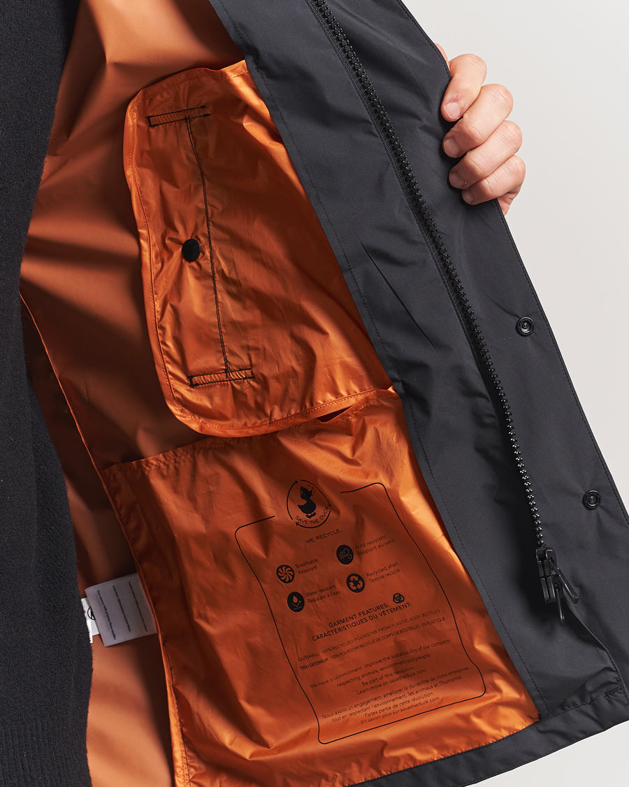 Herre | Jakker | Save The Duck | Ghibli Wind/Water Resistant Hooded Jacket Black