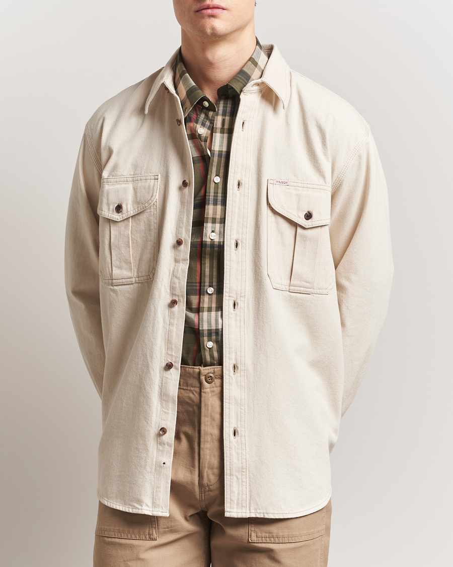 Herre | Skjorter | Filson | Denim Guide Shirt Natural Seed
