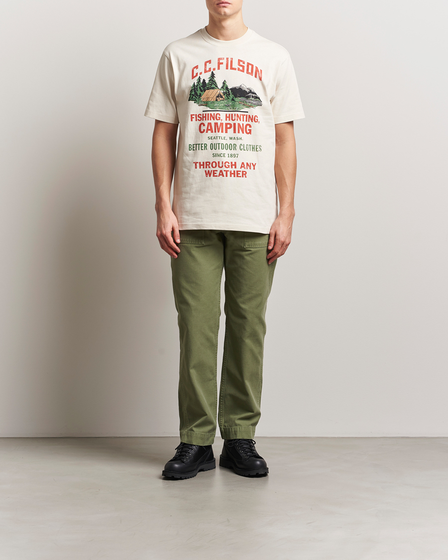 Herre | T-Shirts | Filson | Frontier Graphic T-Shirt Birch