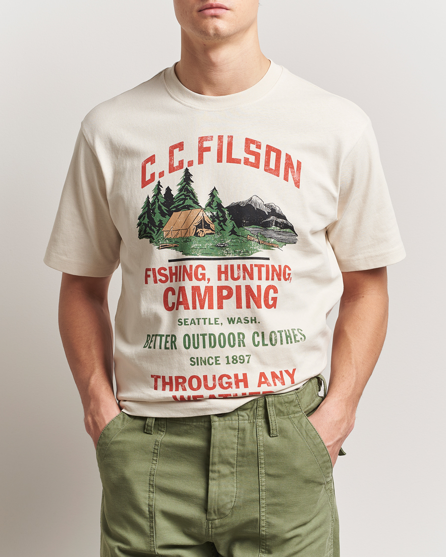 Herre | T-Shirts | Filson | Frontier Graphic T-Shirt Birch