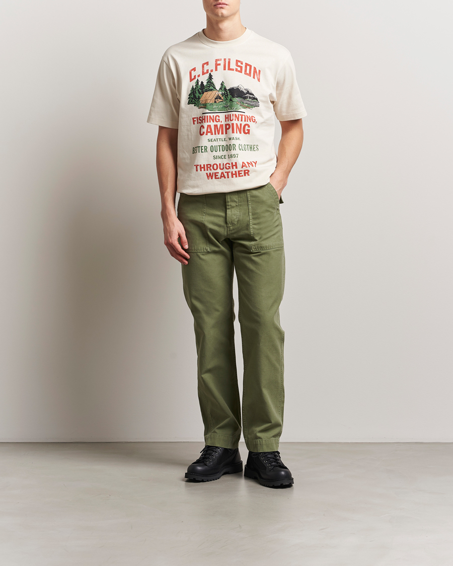 Herre | Bukser | Filson | Field Supply Pants Washed Green