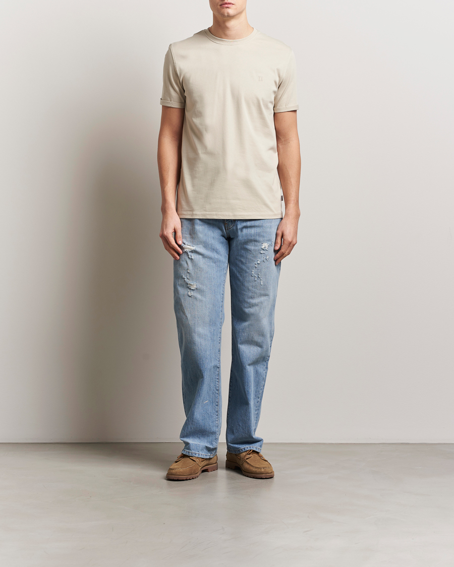Herre | T-Shirts | LES DEUX | Nørregaard Tonal T-Shirt Light Sand