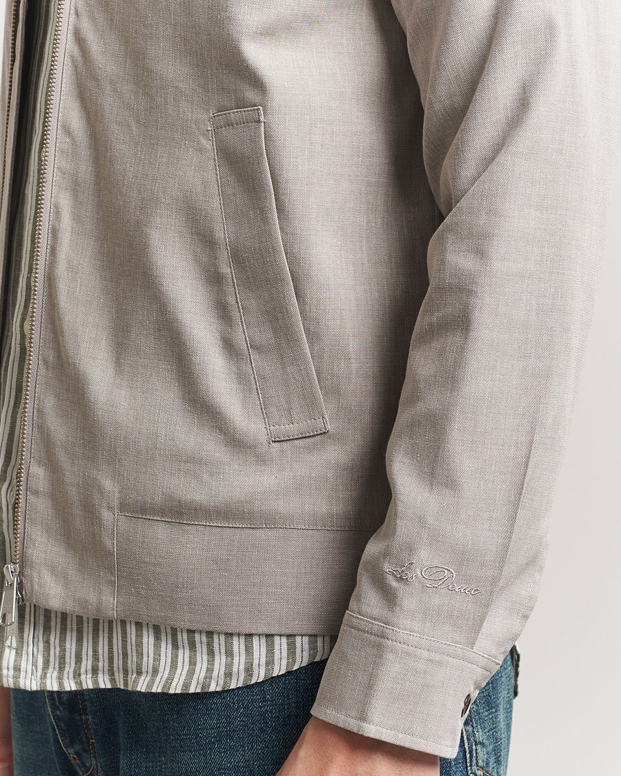 Herre | Jakker | LES DEUX | Como Slub Coach Bomber Jacket Light Sand