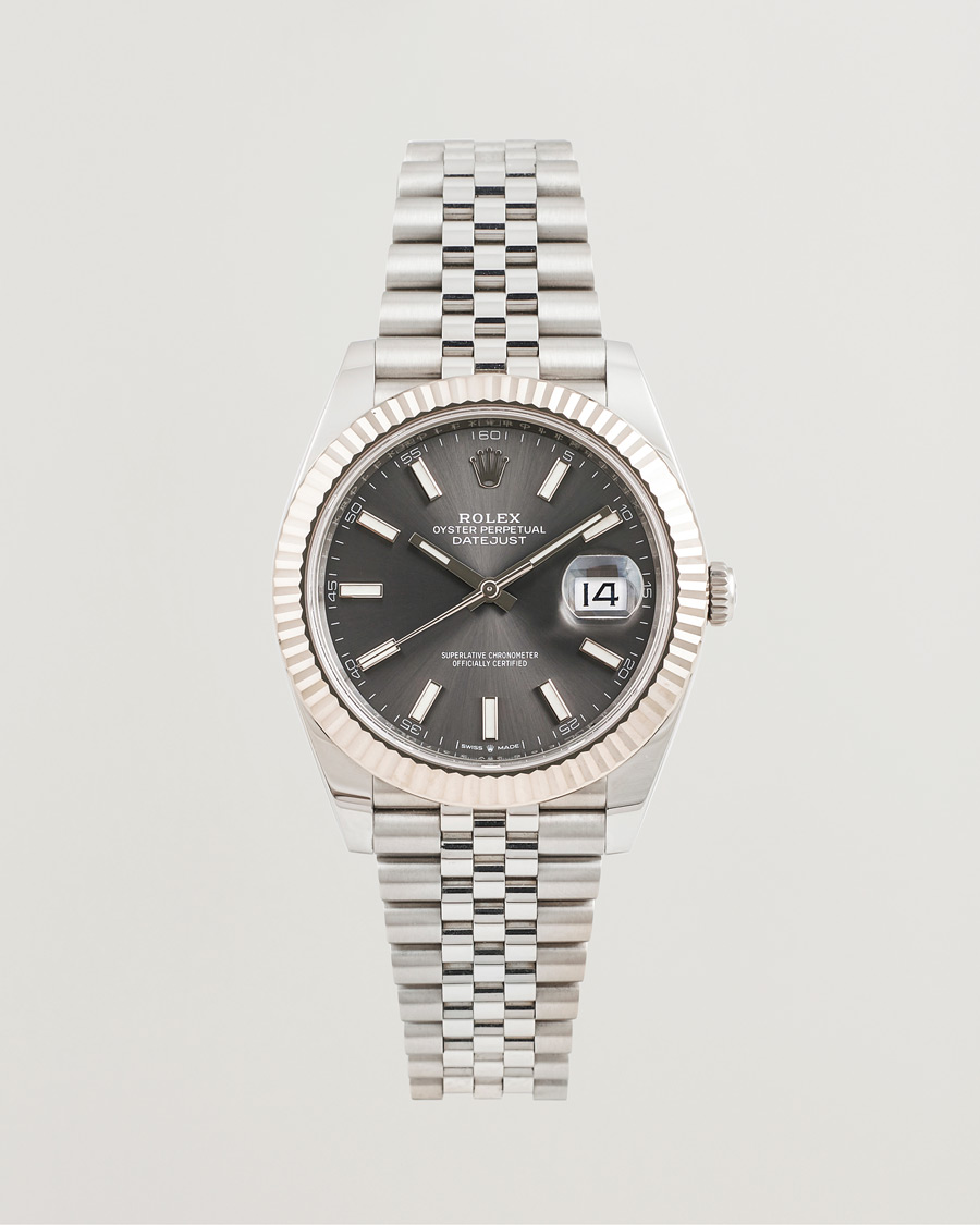 Herre | Rolex Pre-Owned Datejust 41 Rhodium | Rolex Pre-Owned | Datejust 41 Rhodium