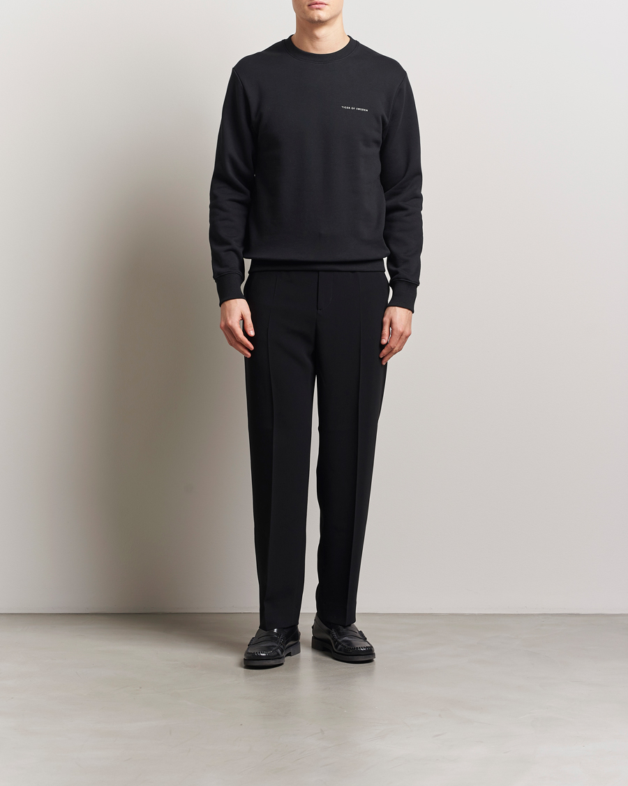 Herre | Trøjer | Tiger of Sweden | Emerson Crew Neck Sweatshirt Black