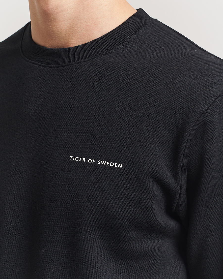 Herre | Trøjer | Tiger of Sweden | Emerson Crew Neck Sweatshirt Black