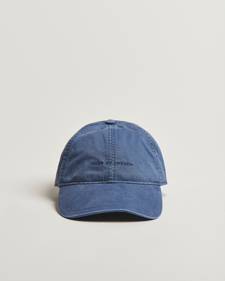 Herre | Tilbehør | Tiger of Sweden | Hent Washed Logo Cap Bering Sea