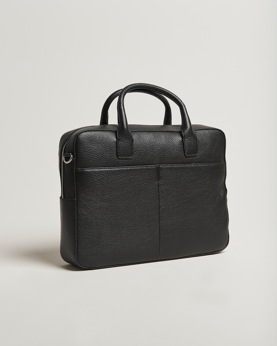 Herre | Tiger of Sweden Beckholmen Leather Briefcase Black | Tiger of Sweden | Beckholmen Leather Briefcase Black