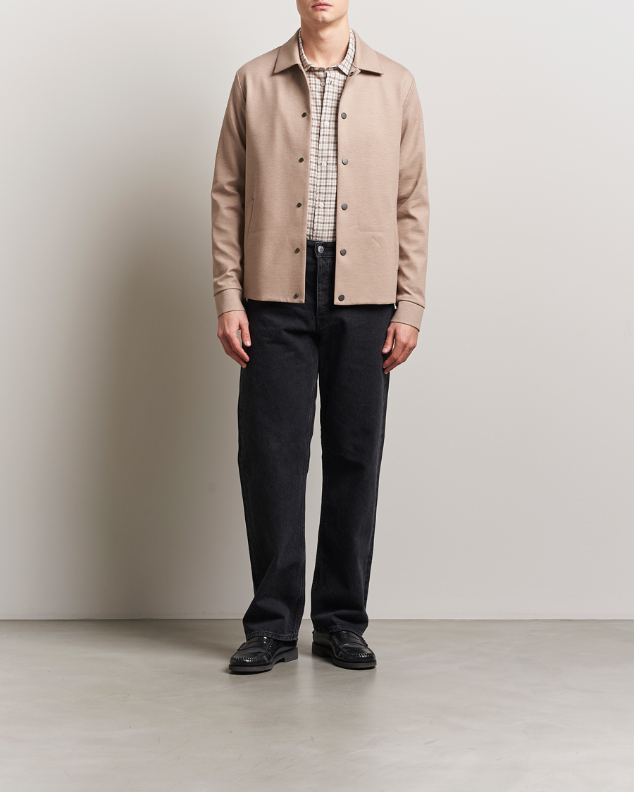 Herre | Jakker | Harris Wharf London | Loro Piana Cavalry Twill Coach Jacket Oat