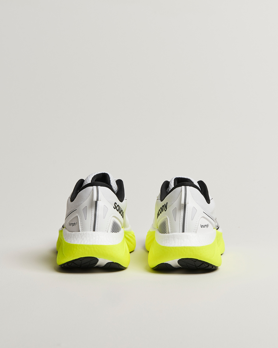 Herre | Løbesko | Saucony | Triumph 22 White/Citron