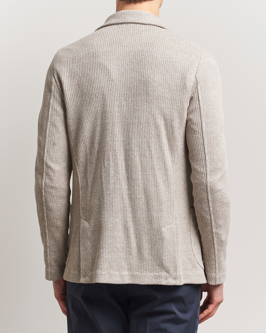 Herre | Blazere & jakker | Gran Sasso | Linen/Cotton Knitted Blazer Beige Melange