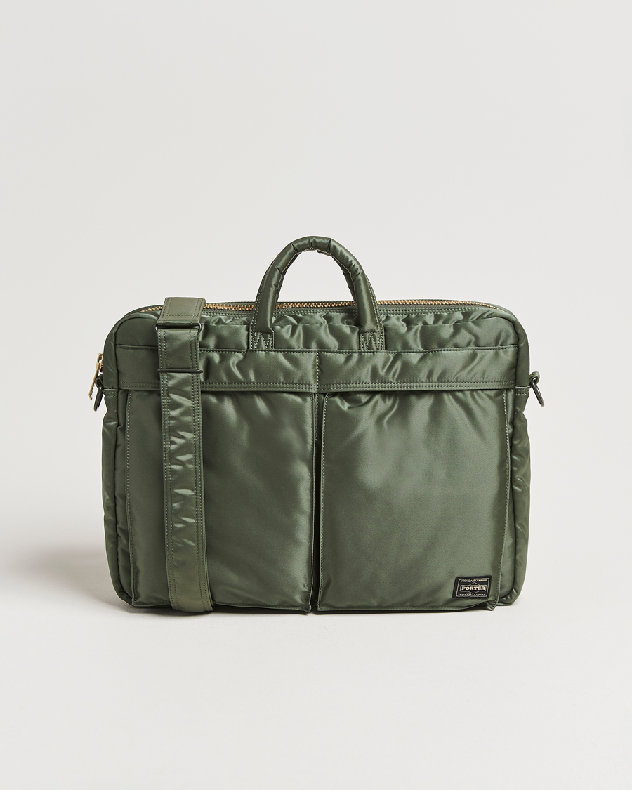Herre | Tasker | Porter-Yoshida & Co. | Porter-Yoshida & Co.Tanker 2Way Document BagSage Green