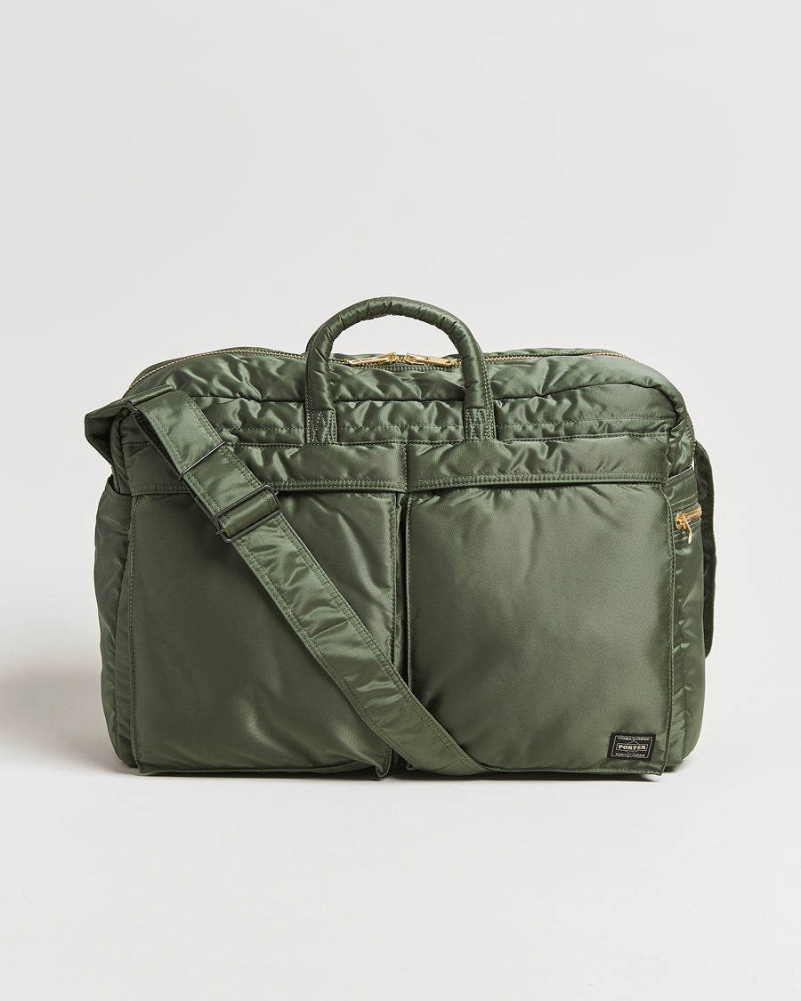 Herre | Tasker | Porter-Yoshida & Co. | Porter-Yoshida & Co.Tanker Duffle BagSage Green
