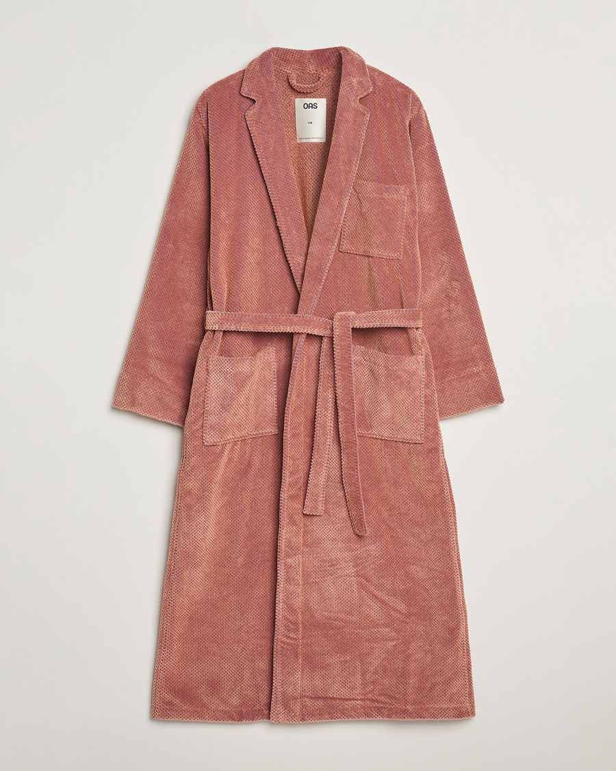Herre | OAS Velour Long Robe Roza | OAS | Velour Long Robe Roza