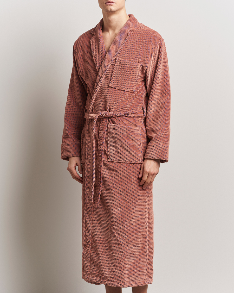 Herre | OAS Velour Long Robe Roza | OAS | Velour Long Robe Roza