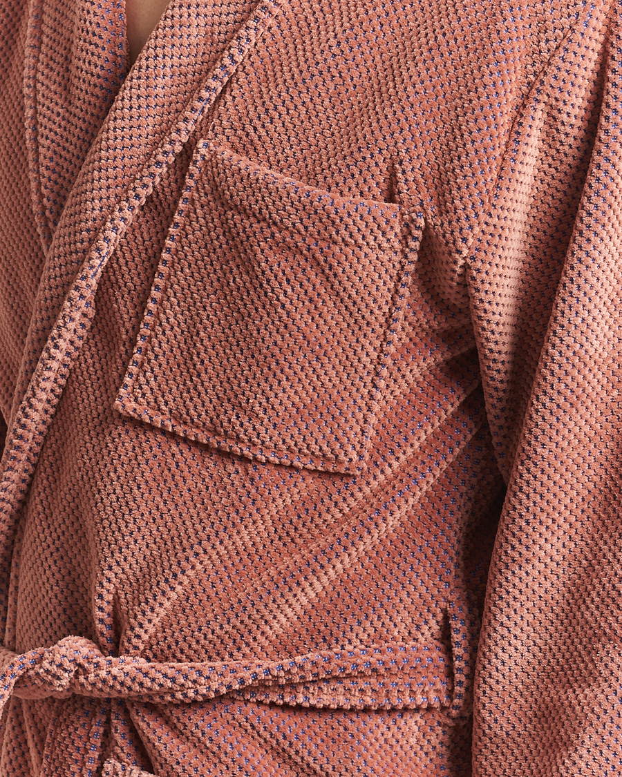 Herre | OAS Velour Long Robe Roza | OAS | Velour Long Robe Roza
