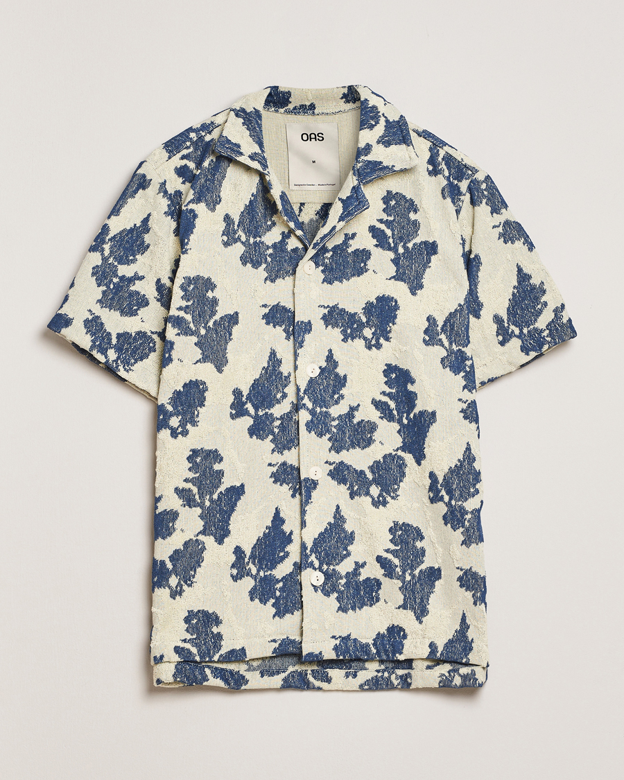 Herre | Skjorter | OAS | Short Sleeve Cuba Terry Shirt Sail Contrast