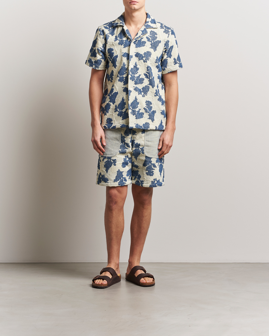 Herre | Skjorter | OAS | Short Sleeve Cuba Terry Shirt Sail Contrast