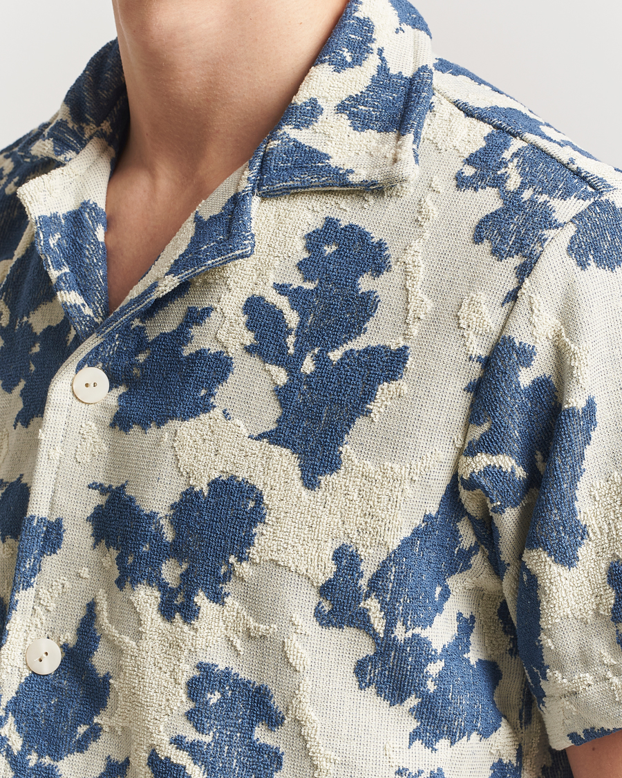 Herre | Skjorter | OAS | Short Sleeve Cuba Terry Shirt Sail Contrast