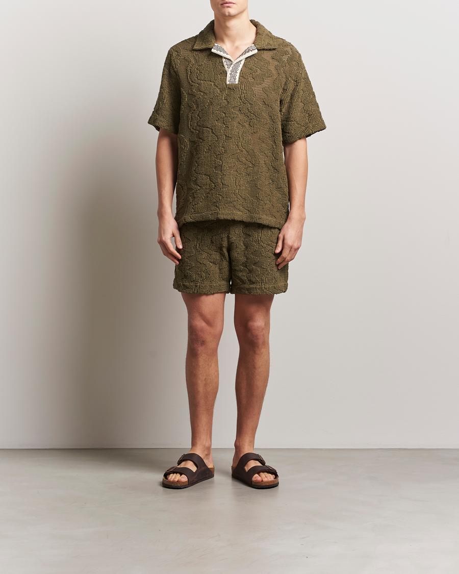 Herre | Skjorter | OAS | Cuba Crochet Shirt Pine Verve