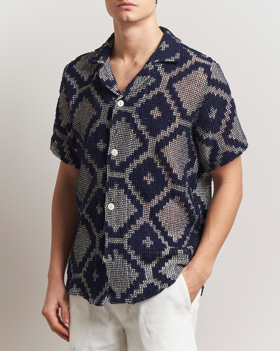 Herre | Skjorter | OAS | Cuba Crochet Shirt Trastevere