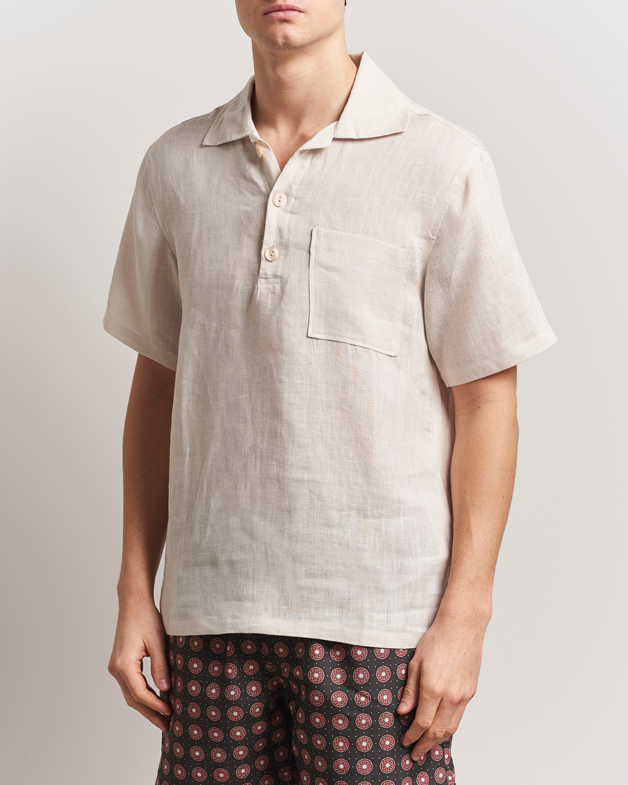 Herre | Skjorter | OAS | Cuba Linen Shirt Beige