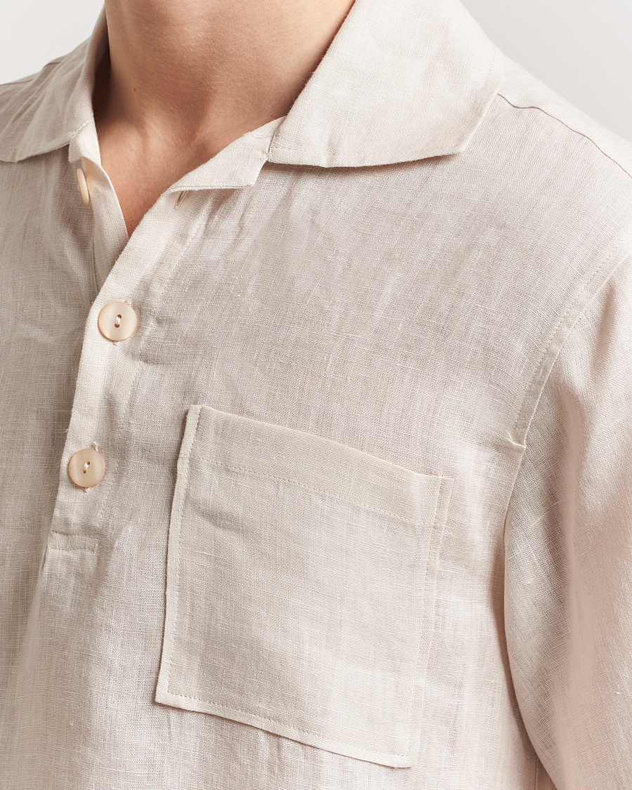 Herre | Skjorter | OAS | Cuba Linen Shirt Beige