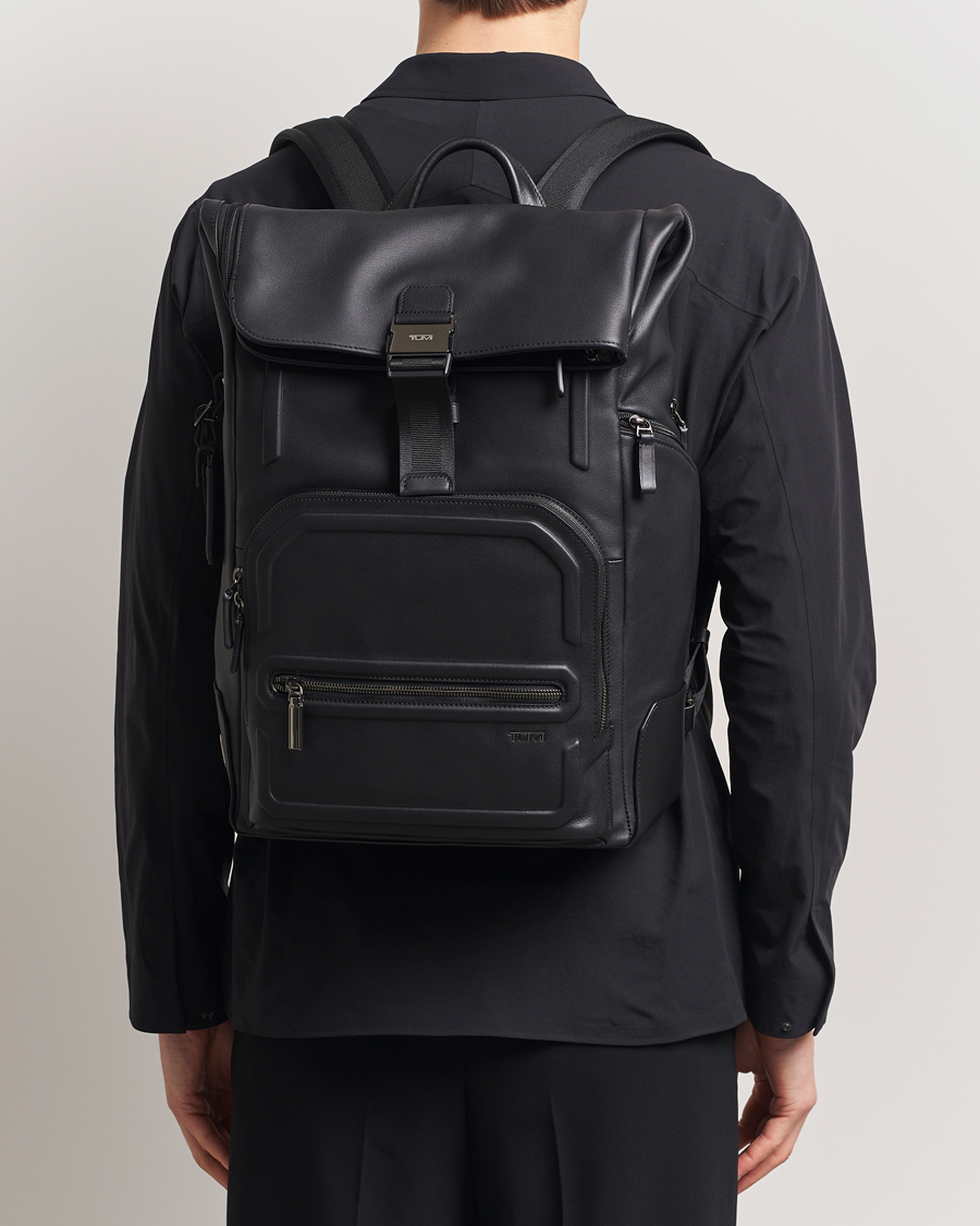 Herre | Tasker | TUMI | Harrison Osborn Roll Top Backpack Black