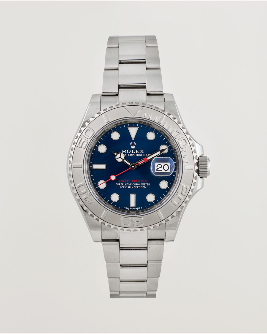 Herre | Rolex Pre-Owned Yacht Master Oyster Perpetual Steel Platinum | Rolex Pre-Owned | Yacht Master Oyster Perpetual Steel Platinum