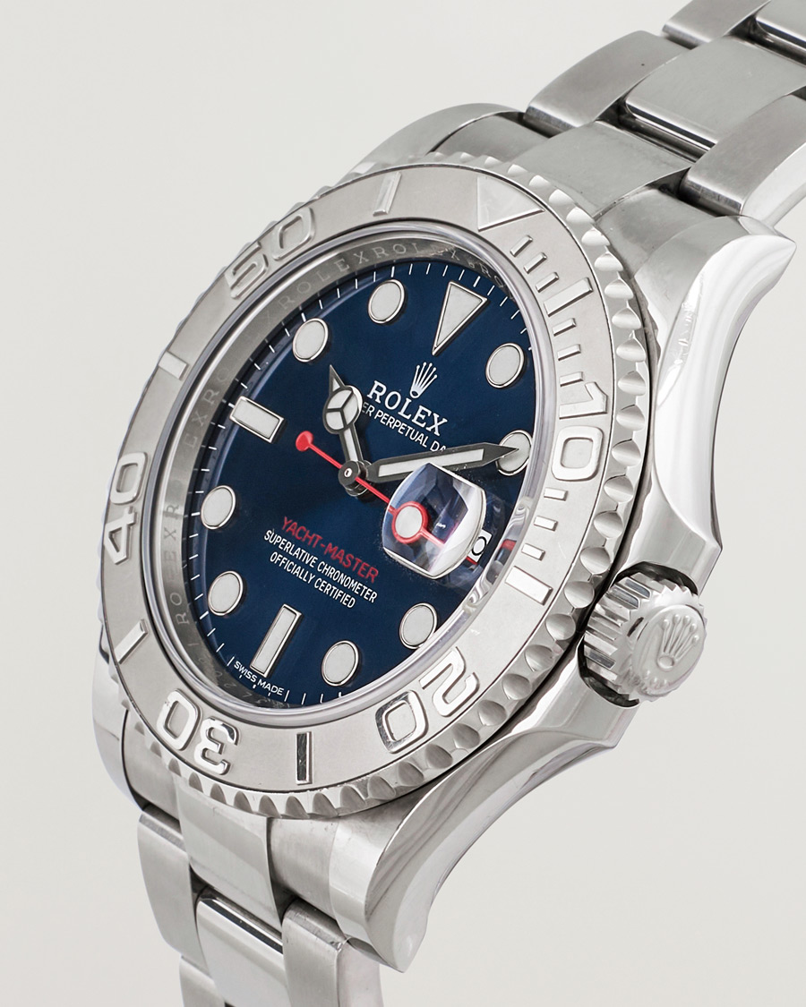 Herre | Rolex Pre-Owned Yacht Master Oyster Perpetual Steel Platinum | Rolex Pre-Owned | Yacht Master Oyster Perpetual Steel Platinum