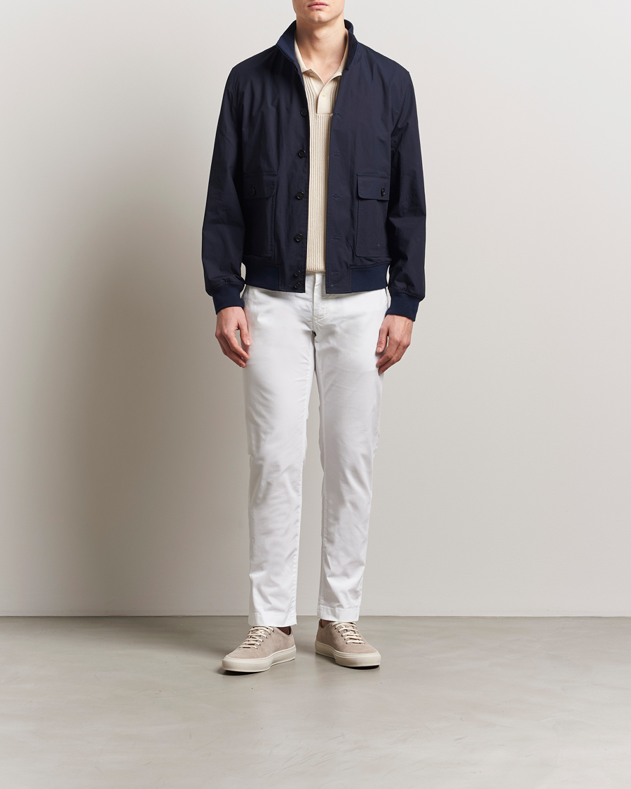 Herre | Bukser | Jacob Cohën | Bobby Cotton Gabardine Chinos White