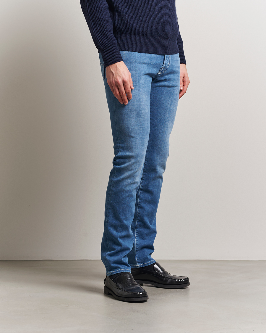 Herre | Jeans | Jacob Cohën | Bard Slim Fit Stretch Vintage Jeans Medium Blue