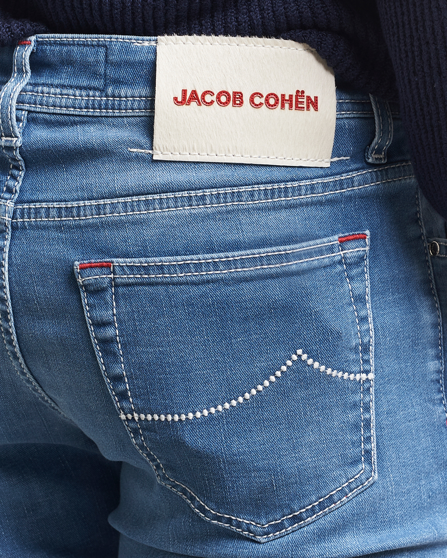 Herre | Jeans | Jacob Cohën | Bard Slim Fit Stretch Vintage Jeans Medium Blue