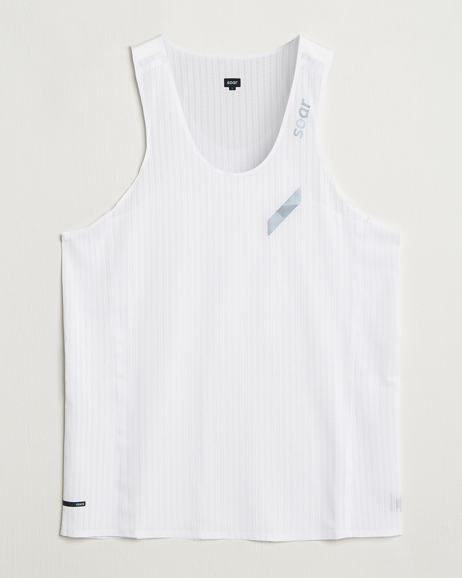 Herre | T-Shirts | SOAR Running | Race Vest White