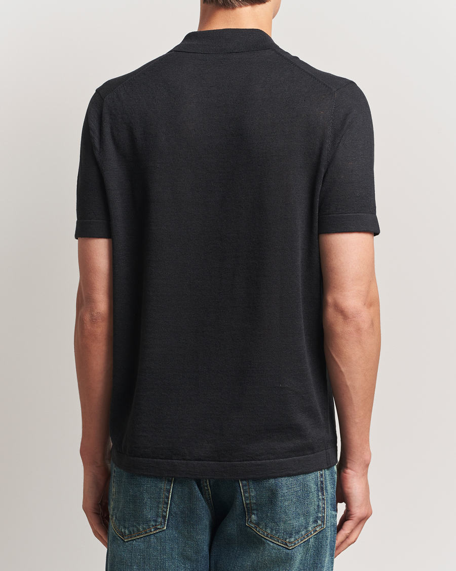 Herre | Polotrøjer | LES DEUX | Emmanuel Knit Polo Black