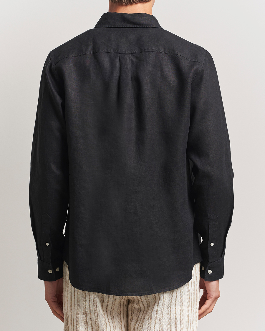Herre | Skjorter | LES DEUX | Konrad Linen Shirt Black
