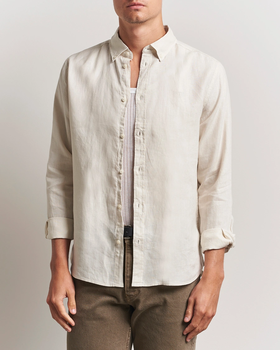Herre | Skjorter | LES DEUX | Konrad Linen Shirt Ivory