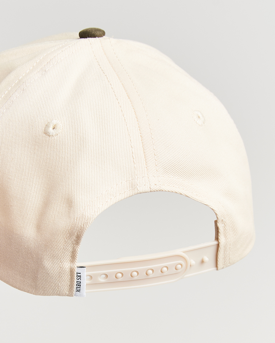 Herre | Les Deux Brad Contrast Suede Baseball Cap Ivory | LES DEUX | Brad Contrast Suede Baseball Cap Ivory