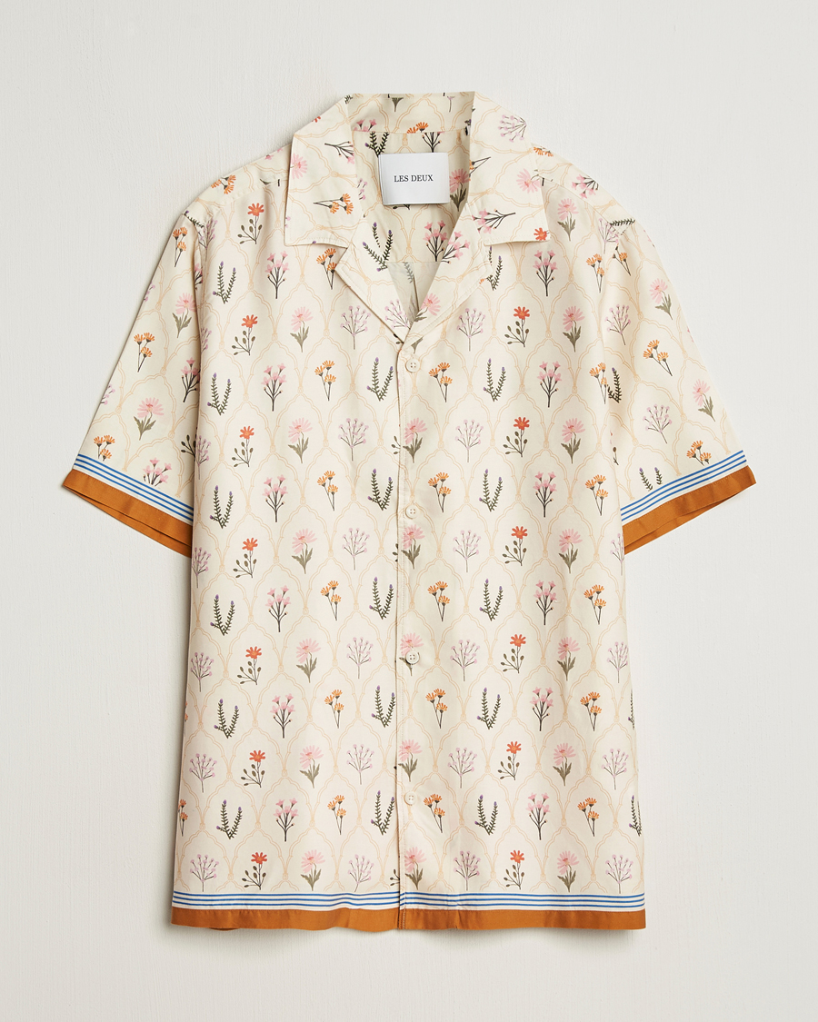 Herre | Skjorter | LES DEUX | Lucas AOP Wild Flower Shirt Ivory
