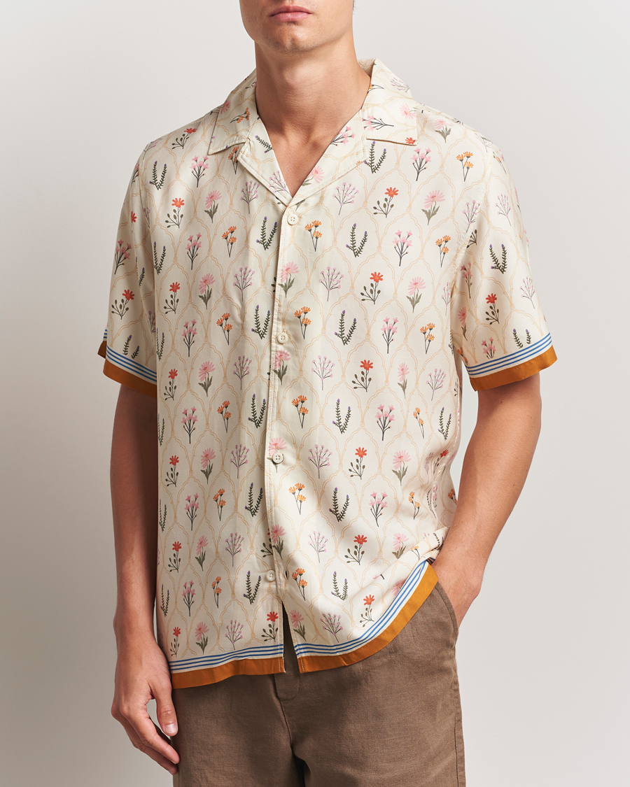 Herre | Skjorter | LES DEUX | Lucas AOP Wild Flower Shirt Ivory