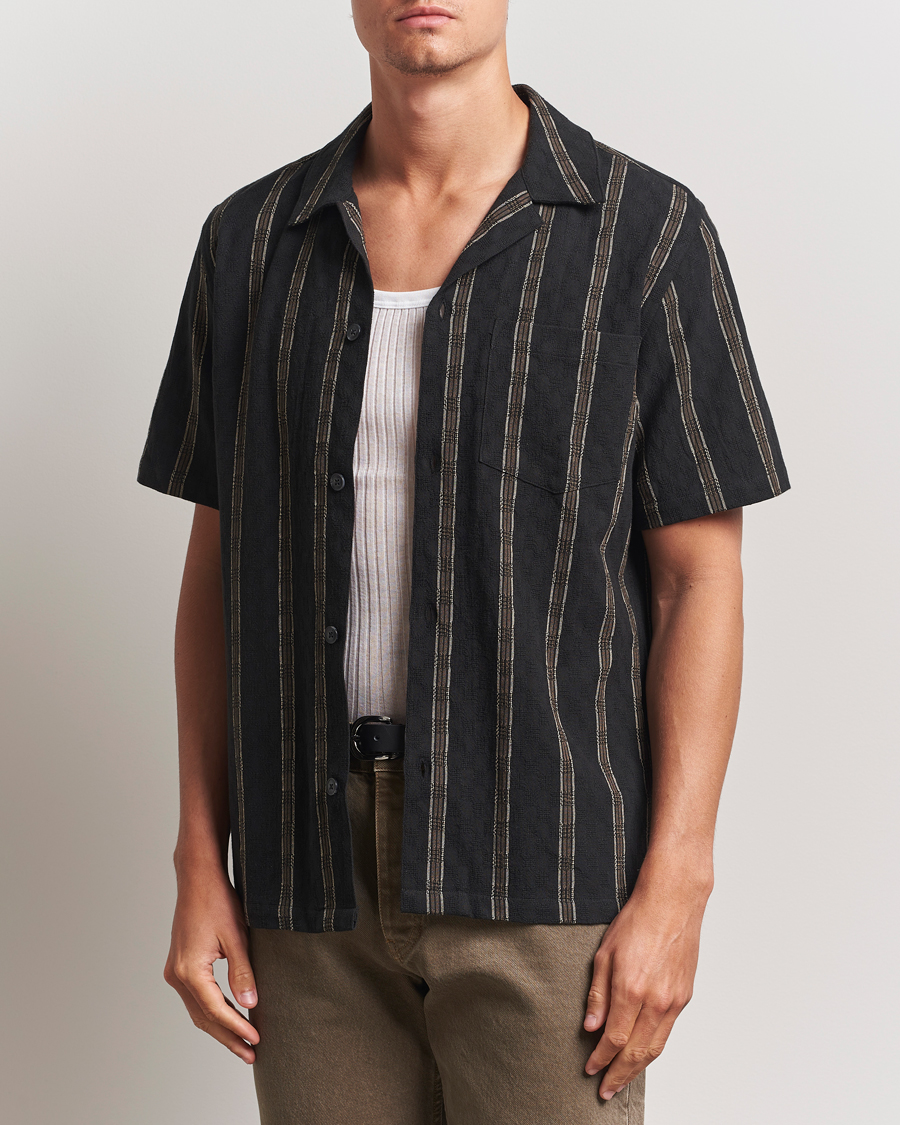 Herre | Skjorter | LES DEUX | Lucas Check Dobby Shirt Black