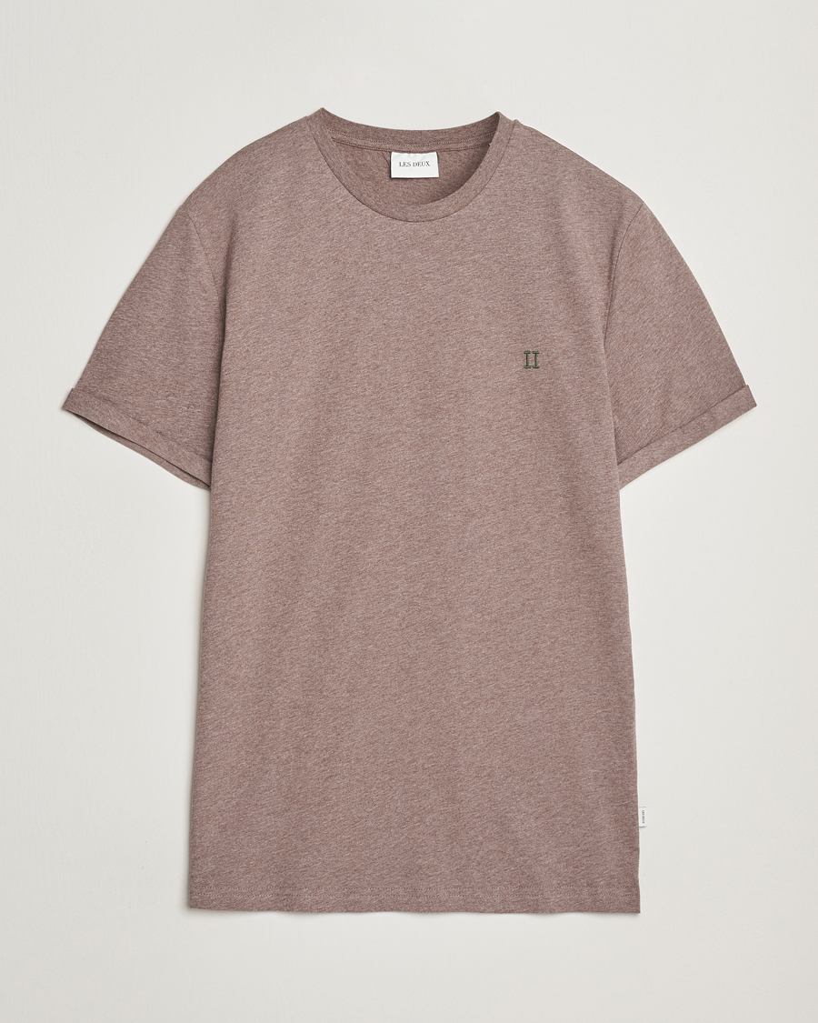 Herre | T-Shirts | LES DEUX | Norregaard Contrast T-Shirt Cub Melange