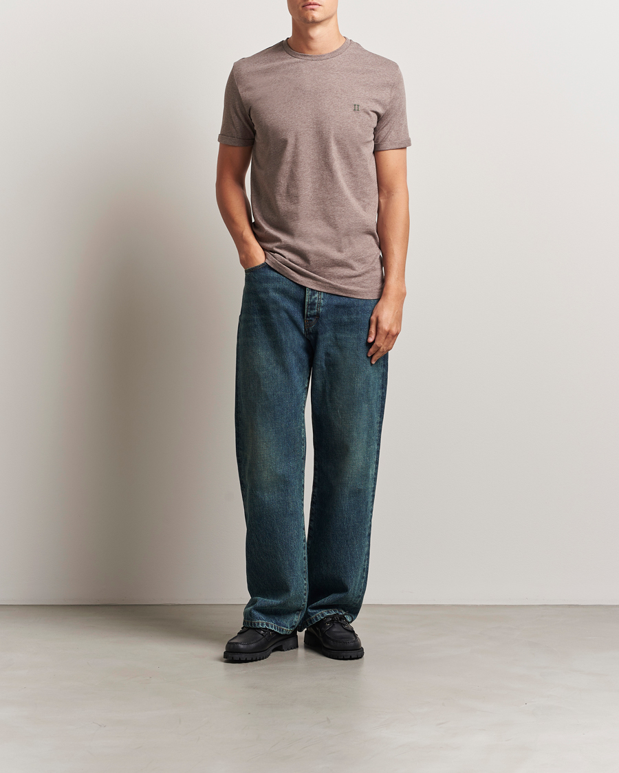 Herre | T-Shirts | LES DEUX | Norregaard Contrast T-Shirt Cub Melange