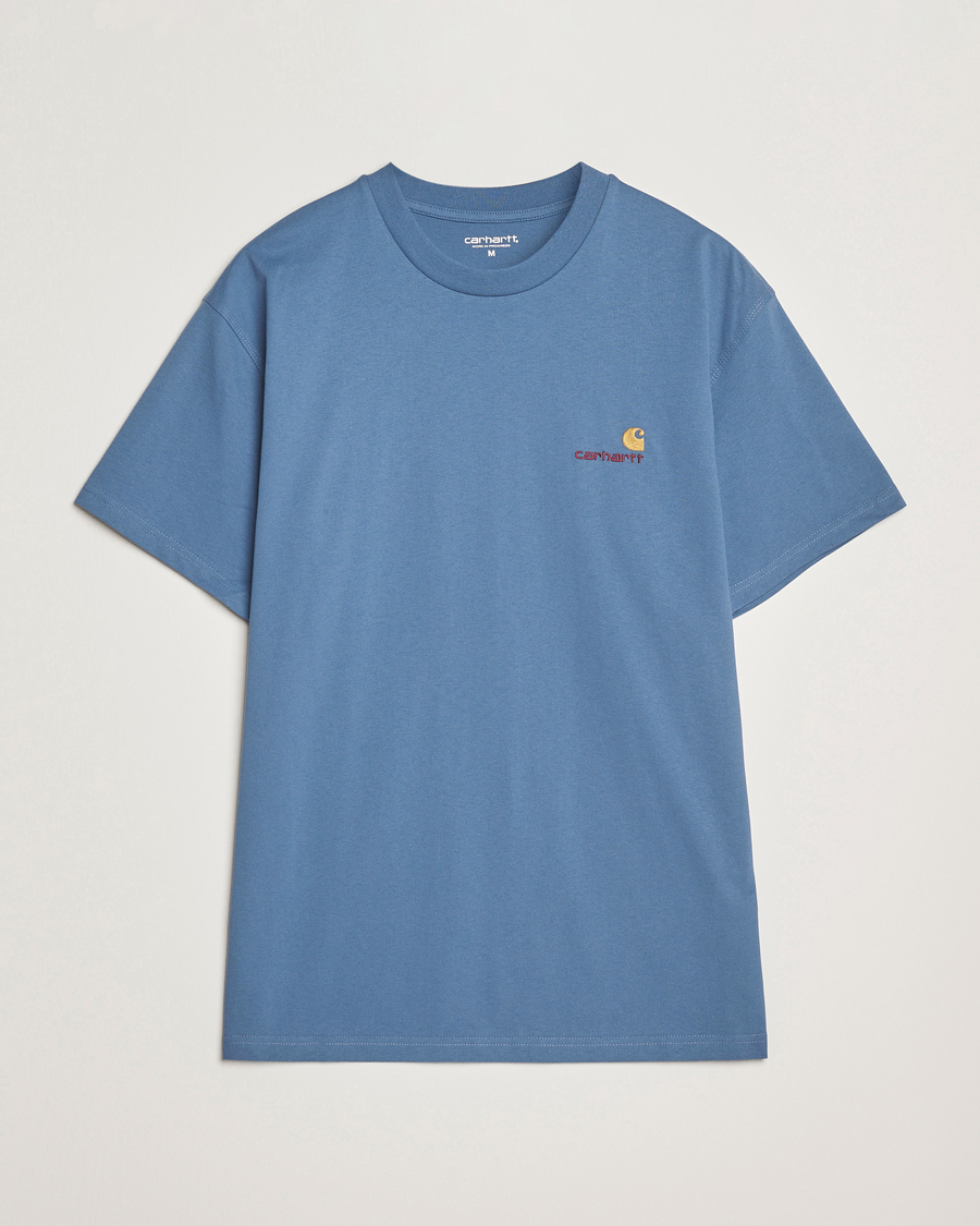 Herre | T-Shirts | Carhartt WIP | American Script Short Sleeve T-Shirt Sorrent