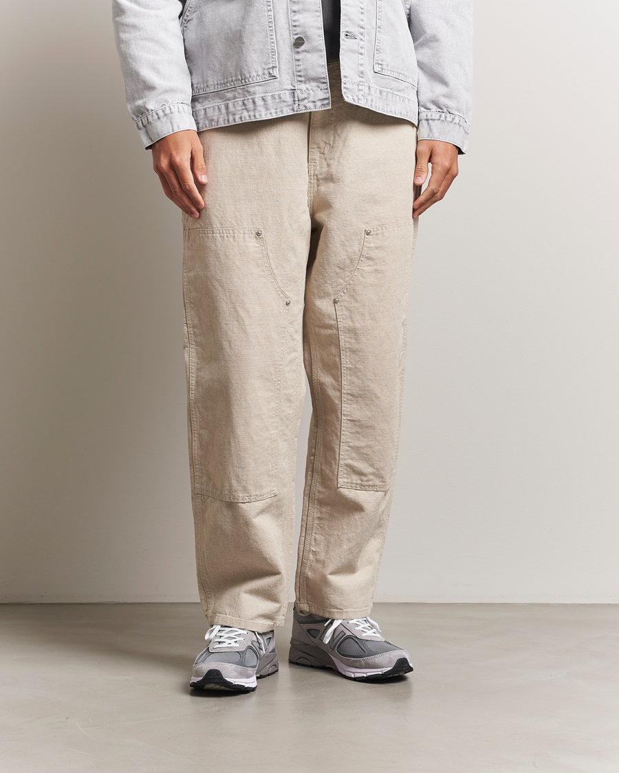 Herre | Bukser | Carhartt WIP | Walter Double Knee Cotton/Linen Pant Natural