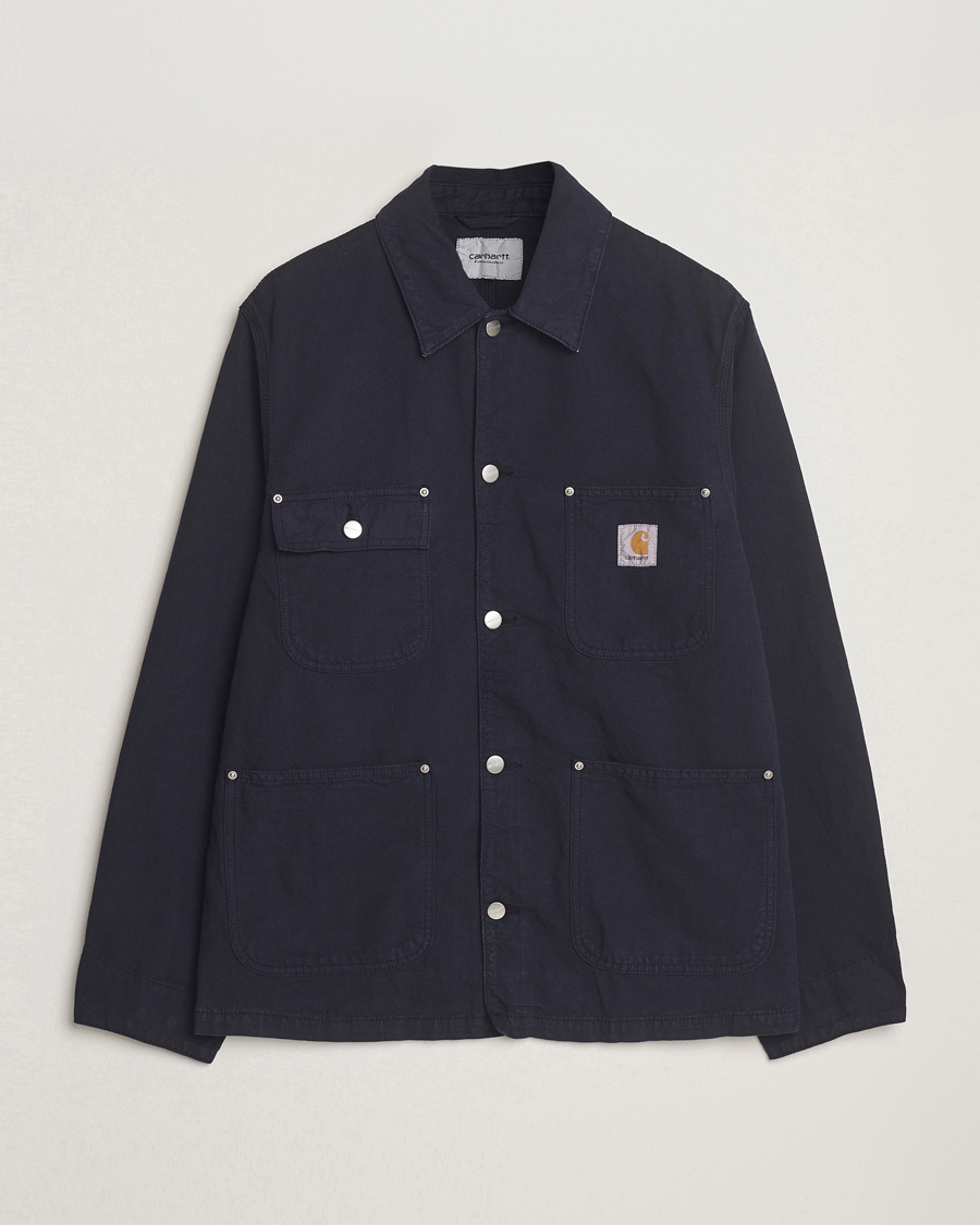 Herre | Jakker | Carhartt WIP | Walter Cotton/Linen Chore Coat Dark Navy