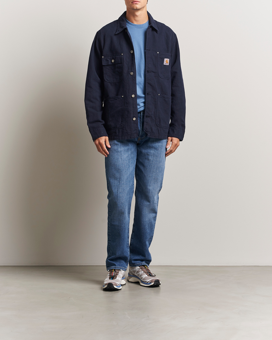 Herre | Jakker | Carhartt WIP | Walter Cotton/Linen Chore Coat Dark Navy